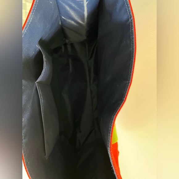 Spartina Carry All Tote Life is Better at the Beach. Orange and lime green - Picture 2 of 9